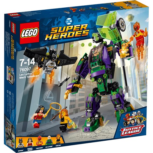 Klocki Lego Dc Comics Super Heroes Starcie Z Mechem Lexa Luthora 76097 Granatowy Oficjalny Sklep Allegro