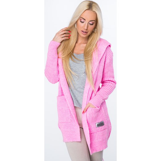 70% ZNIŻKI Sweter z warkoczowym wiązaniem fluo różowy 70% ZNIŻKI Sweter z warkoczowym wiązaniem fluo różowy
