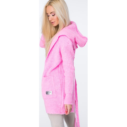 70% ZNIŻKI Sweter z warkoczowym wiązaniem fluo różowy 70% ZNIŻKI Sweter z warkoczowym wiązaniem fluo różowy