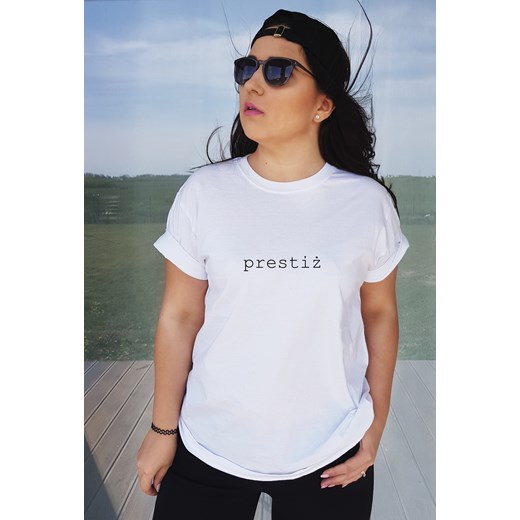 80% ZNIŻKI Koszulka Sizeme z napisem prestiż Time For Fashion Odzież Damska LJ biały Bluzki damskie GBBB 80% ZNIŻKI Koszulka Sizeme z napisem prestiż Time For Fashion Odzież Damska LJ biały Bluzki damskie GBBB