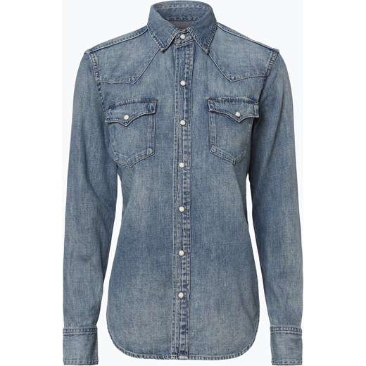 Polo Ralph Lauren Damska koszula jeansowa, niebieski KOSZULA JEANSOWA LAURA modna i stylowa odzież w