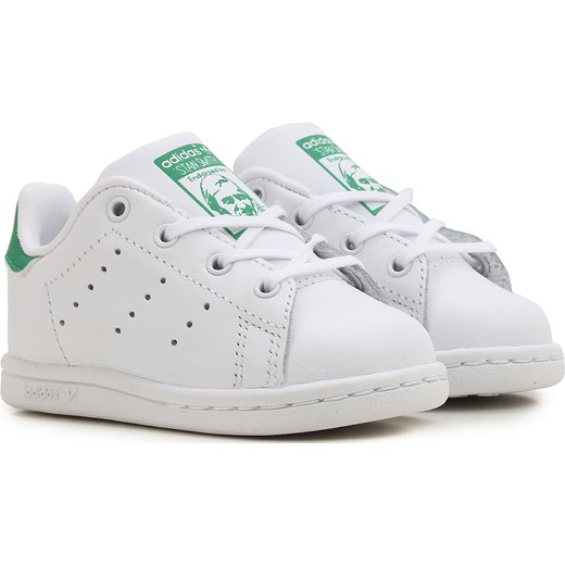 Adidas Buty Dziecięce dla Chłopców, Biały, Skóra, 2019, 19 Adidas Buty Dziecięce dla Chłopców, Biały, Skóra, 2019, 19