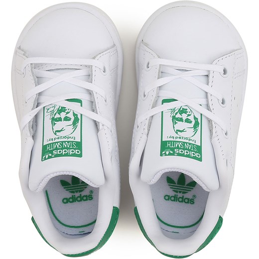 Adidas Buty Dziecięce dla Chłopców, Biały, Skóra, 2019, 19 Adidas Buty Dziecięce dla Chłopców, Biały, Skóra, 2019, 19