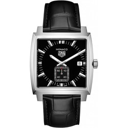 Czarny zegarek Tag Heuer analogowy  - zdjęcie produktu