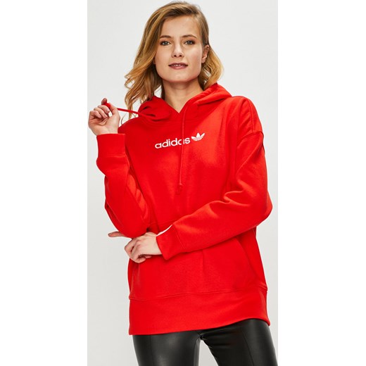 adidas bluza damska z kapturem czerwona adidas bluza damska z kapturem czerwona