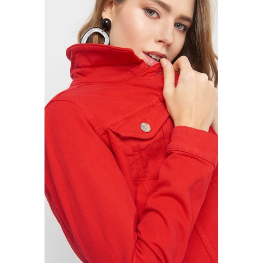 Czerwona kurtka damska ORSAY casual długa Czerwona kurtka damska ORSAY casual długa
