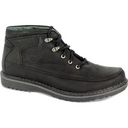 Czarne buty zimowe męskie Riko skórzane  - zdjęcie produktu