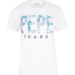 Bluzka damska Pepe Jeans z krótkimi rękawami z napisem  - zdjęcie produktu