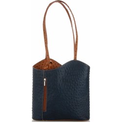 Shopper bag Genuine Leather duża elegancka bez dodatków  - zdjęcie produktu