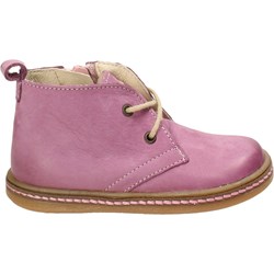 Buty zimowe dziecięce Emel różowe ze skóry  - zdjęcie produktu
