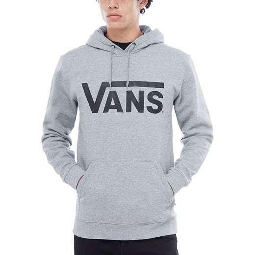 dobry Bluza męska Adidas z napisami szara młodzieżowa Odzież