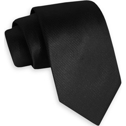Krawat czarny Angelo Di Monti  - zdjęcie produktu
