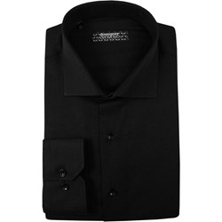 Koszula męska Grzegorz Moda czarna z długimi rękawami bawełniana  - zdjęcie produktu
