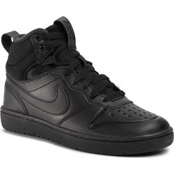 Buty sportowe damskie Nike sznurowane czarne gładkie płaskie  - zdjęcie produktu