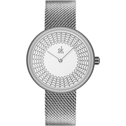 Zegarek Shengke srebrny analogowy  - zdjęcie produktu