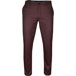 Spodnie męskie Rigon czerwone bez wzorów bawełniane na jesień  - zdjęcie produktu