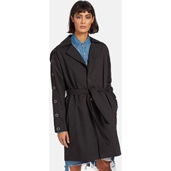 Płaszcz damski czarny Khujo bawełniany  - zdjęcie produktu