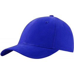 Niebieska czapka z daszkiem męska Janpol z haftami  - zdjęcie produktu