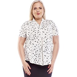 Bluzka damska Fokus z krótkimi rękawami w serek na wiosnę  - zdjęcie produktu