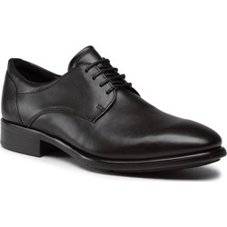 Buty eleganckie męskie czarne  - zdjęcie produktu