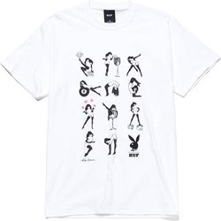 T-shirt męski Huf biały z krótkim rękawem  - zdjęcie produktu