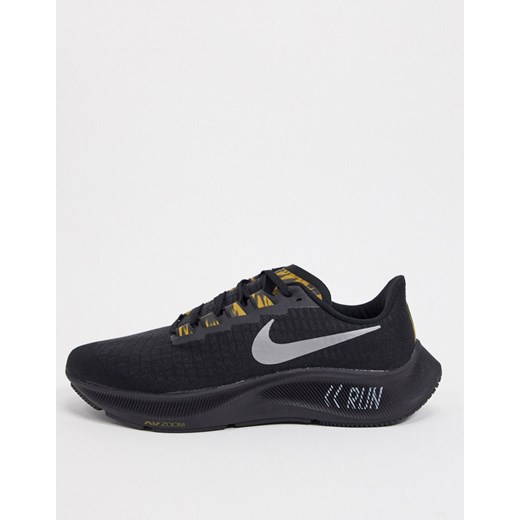 Nike Running – Air Zoom Pegasus 37 – Czarno-złote buty sportowe-Czarny Nike Running 42.5 Asos Poland