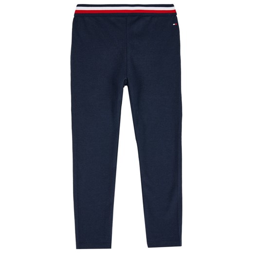 TOMMY HILFIGER Legginsy Essential KG0KG05057 M Granatowy Slim Fit Tommy Hilfiger 4 okazyjna cena MODIVO