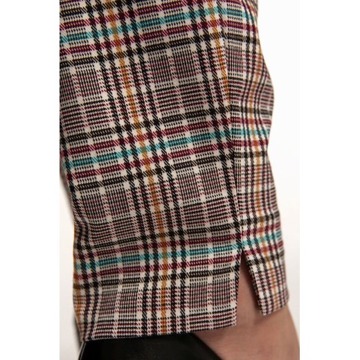 Spodnie cygaretki w kolorową kratę Cotton Club 38/164 promocyjna cena Cotton Club