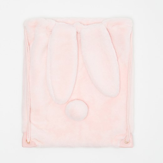 Sinsay - Plecak typu worek królik - Różowy Sinsay Jeden rozmiar Sinsay
