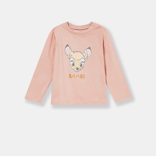 Sinsay - Koszulka niemowlęca Bambi - Różowy Sinsay 56 Sinsay