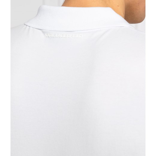Karl Lagerfeld t-shirt męski biały z krótkimi rękawami 