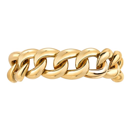 Złoty pierścionek/ obrączka pancerka- srebro 925 pozłacane 14 (17,2mm) Coccola 14 (17,2mm) wyprzedaż coccola.pl