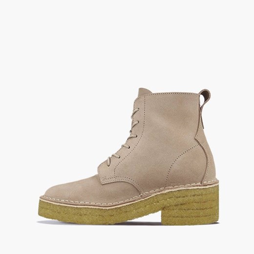 Botki Clarks jesienne casualowe na obcasie