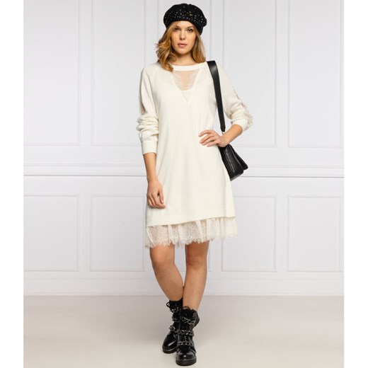 Twin-Set Sukienka + halka | z dodatkiem wełny S Gomez Fashion Store
