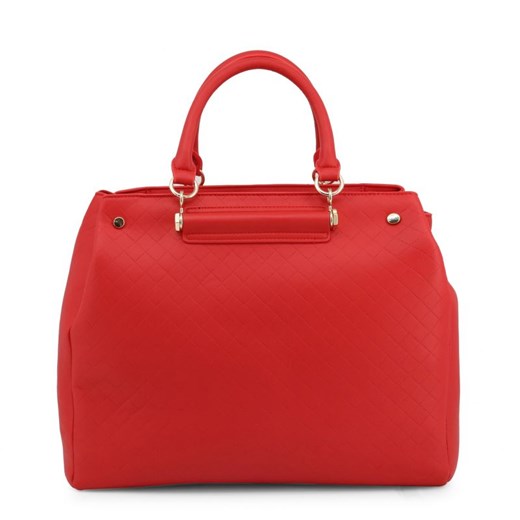 Shopper bag Valentino By Mario czerwona elegancka bez dodatków 