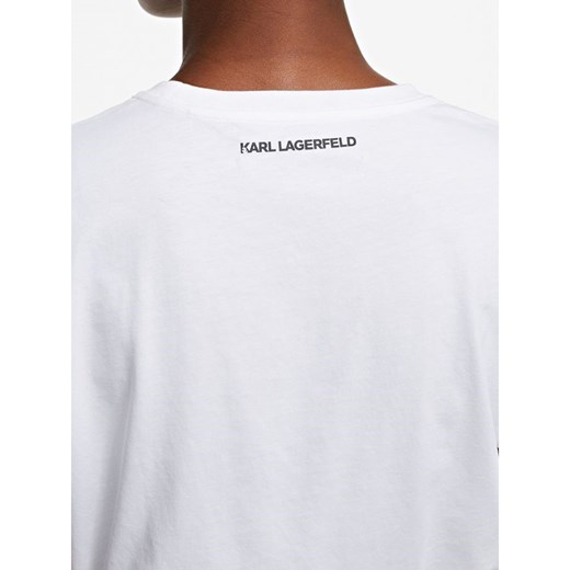 Floral logo print T-shirt Karl Lagerfeld S showroom.pl wyprzedaż