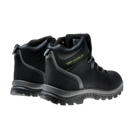 Solidne męskie buty z ociepleniem V&T Black/Grey- Outlet /D3-2 7036 S592/ Pantofelek24 41 wyprzedaż pantofelek24.pl