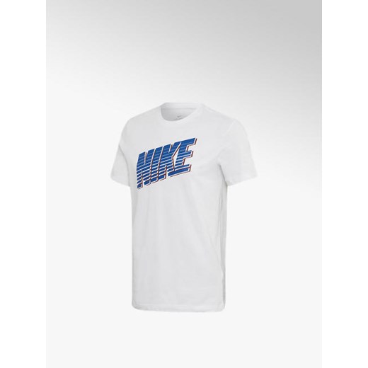 Biała koszulka męska nike block Nike S Deichmann wyprzedaż