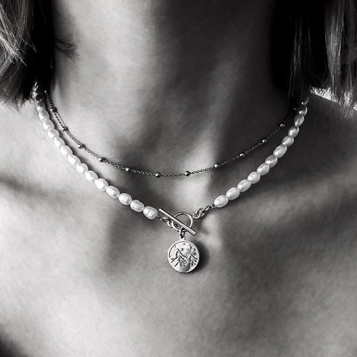 Naszyjnik z pereł GÓRY z GRAWEREM Perlove Biżuteria-Perlove