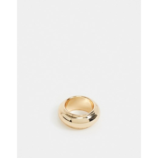 Złoty pierścionek Asos 