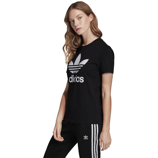 Bluzka damska Adidas z krótkimi rękawami z okrągłym dekoltem sportowa 