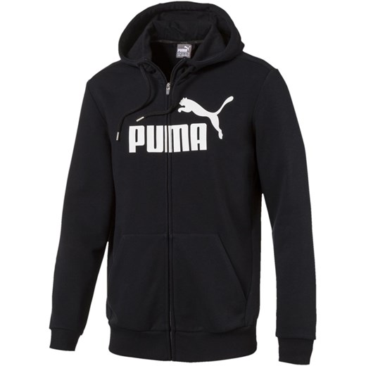 Bluza męska czarna Puma z napisami 