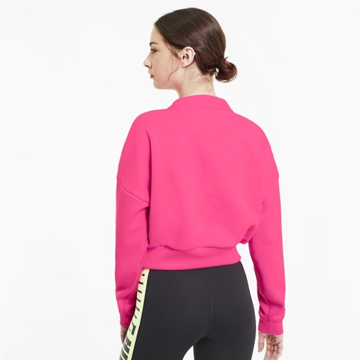 Bluza damska Puma różowa w sportowym stylu 