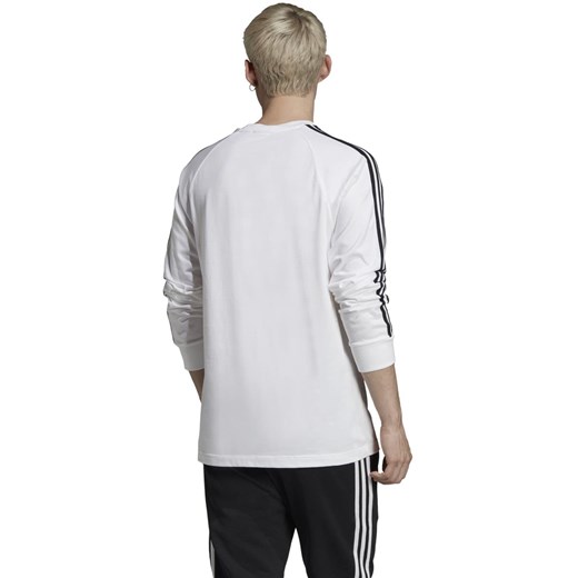 T-shirt męski biały Adidas z długim rękawem 