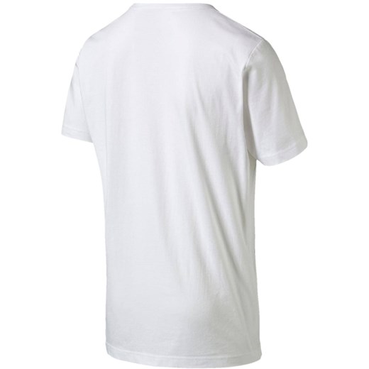 T-shirt męski Puma biały z krótkimi rękawami 