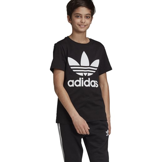 T-shirt chłopięce Adidas czarny z krótkim rękawem 