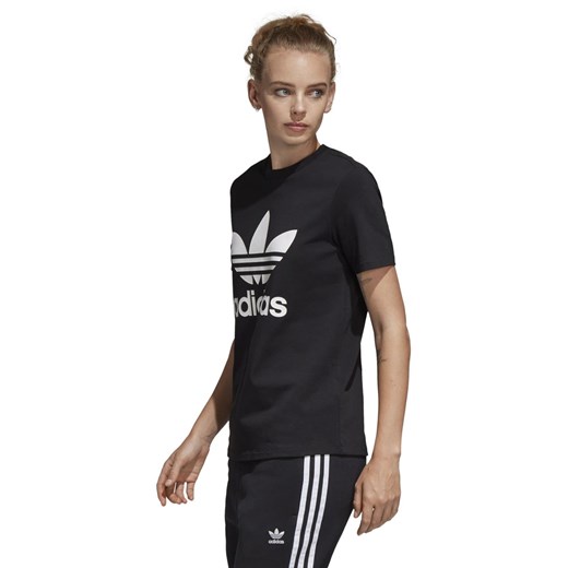 Bluzka damska Adidas w sportowym stylu z okrągłym dekoltem 