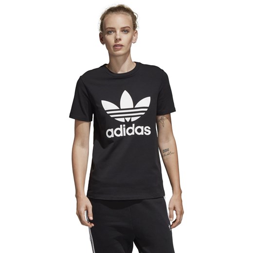 Bluzka damska Adidas z okrągłym dekoltem w sportowym stylu 