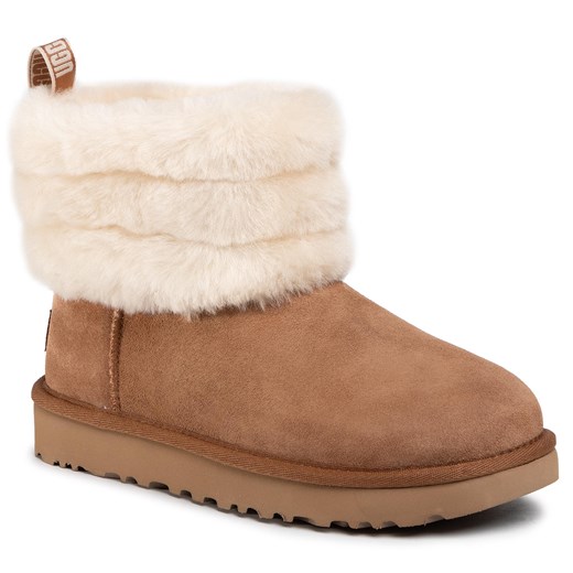 Buty UGG - W Fluff Mini Quilted 1098533 Che 39 eobuwie.pl