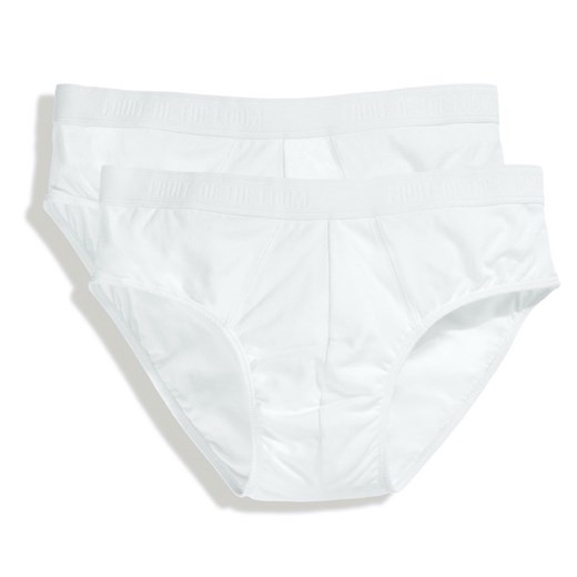 Slipki męskie Classic Sport 2-PACK Fruit Of The Loom - Biały Fruit Of The Loom Fruties.pl